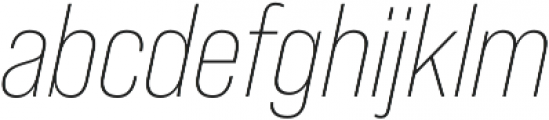 Bebas Neue Pro Light Italic otf (300) Font LOWERCASE
