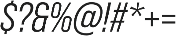 Bebas Neue Pro Middle Italic otf (400) Font OTHER CHARS