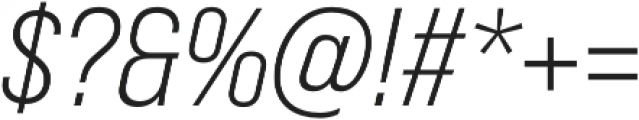 Bebas Neue Pro SemiExpanded Book Italic otf (400) Font OTHER CHARS