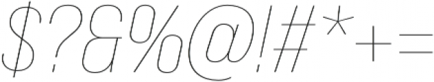 Bebas Neue Pro SemiExpanded Thin Italic otf (100) Font OTHER CHARS