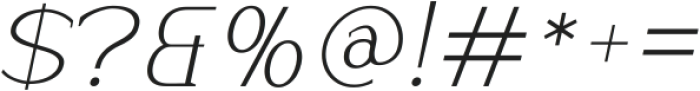 Beckland Thin Italic ttf (100) Font OTHER CHARS