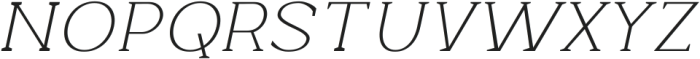 Beckland Thin Italic ttf (100) Font UPPERCASE