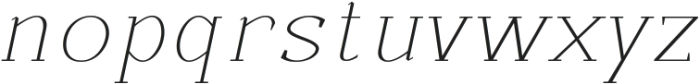 Beckland Thin Italic ttf (100) Font LOWERCASE