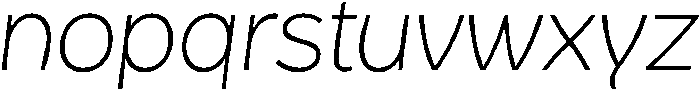 Becky Light Italic otf (300) Font LOWERCASE