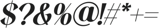 Bedjana Italic otf (400) Font OTHER CHARS