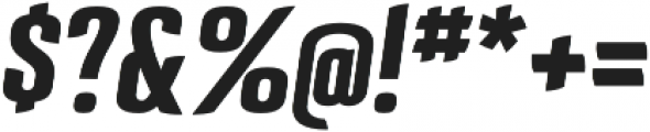 Beefcake Medium Oblique otf (500) Font OTHER CHARS