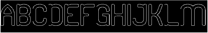 Before Nothing-Hollow-Inverse otf (100) Font UPPERCASE