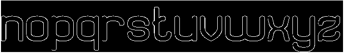 Before Nothing-Hollow-Inverse otf (100) Font LOWERCASE