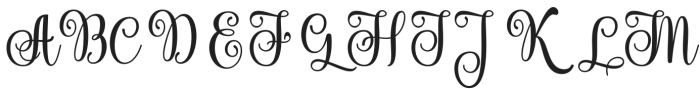 Begalia Script Regular otf (400) Font UPPERCASE