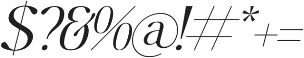 Begifta Italic otf (400) Font OTHER CHARS