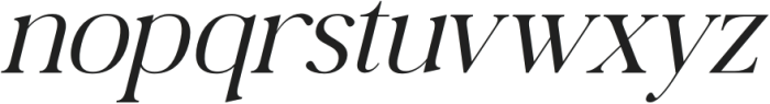 Begifta Italic otf (400) Font LOWERCASE