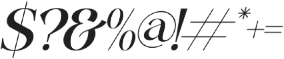 Begilas Italic otf (400) Font OTHER CHARS
