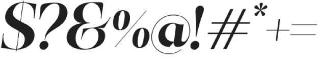 Begina Display Italic otf (400) Font OTHER CHARS