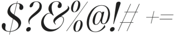 BeigeCulture-Italic otf (400) Font OTHER CHARS