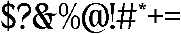 Beiruth otf (400) Font OTHER CHARS