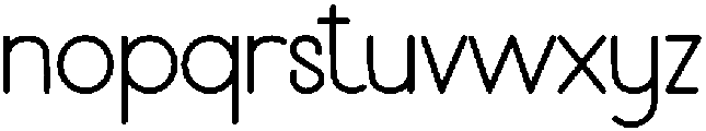 Bekind Sans Regular otf (400) Font LOWERCASE
