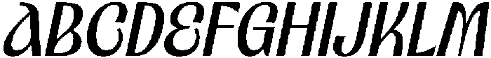Bekola Italic otf (400) Font UPPERCASE