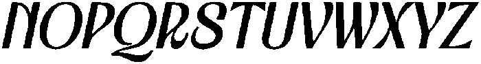Bekola Italic otf (400) Font UPPERCASE