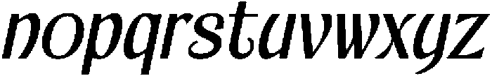 Bekola Italic otf (400) Font LOWERCASE