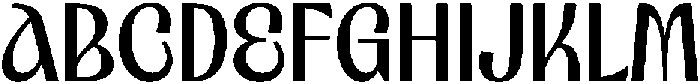 Bekola Regular otf (400) Font UPPERCASE
