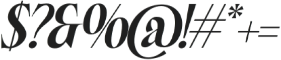 Belagu Italic Italic otf (400) Font OTHER CHARS