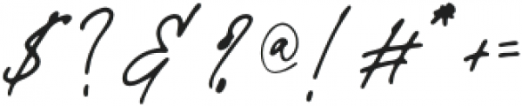 Belandia Signature otf (400) Font OTHER CHARS