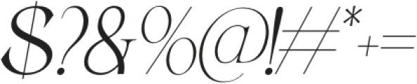 Belarose Italic otf (400) Font OTHER CHARS