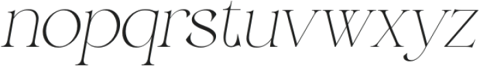 Belarose Italic otf (400) Font LOWERCASE