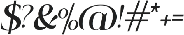 Belatic Italic otf (400) Font OTHER CHARS