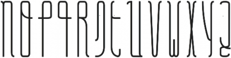 Belau Tall Deco Bold Rounded otf (700) Font LOWERCASE