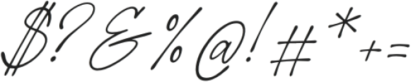 Belayita Italic otf (400) Font OTHER CHARS