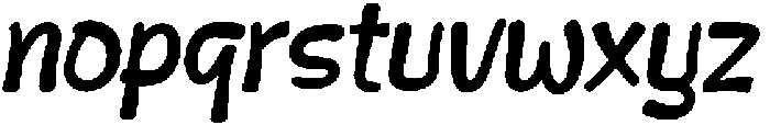 Belayo Slant otf (400) Font LOWERCASE