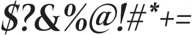 Belda Cond Demi Italic otf (400) Font OTHER CHARS