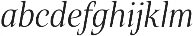 Belda Cond Light Italic otf (300) Font LOWERCASE