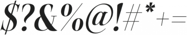 Belda Didone Cond Demi Italic otf (400) Font OTHER CHARS