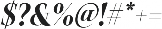 Belda Didone Cond ExBold Italic otf (700) Font OTHER CHARS