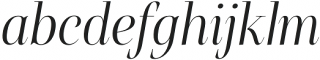 Belda Didone Cond Light Italic otf (300) Font LOWERCASE