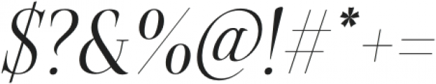 Belda Didone Cond Thin Italic otf (100) Font OTHER CHARS