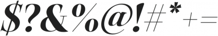 Belda Didone Ext Black Italic otf (900) Font OTHER CHARS