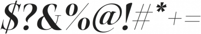 Belda Didone Ext Bold Italic otf (700) Font OTHER CHARS