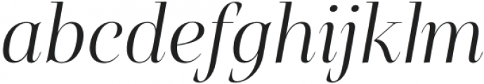Belda Didone Ext Light Italic otf (300) Font LOWERCASE