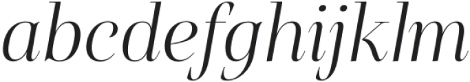Belda Didone Ext Thin Italic otf (100) Font LOWERCASE