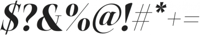Belda Didone Norm Black Italic otf (900) Font OTHER CHARS