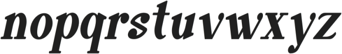 Belerant Italic otf (400) Font LOWERCASE