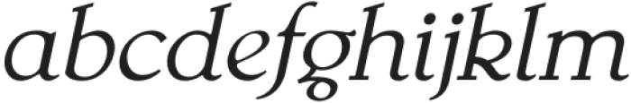 Belgard Italic otf (400) Font LOWERCASE