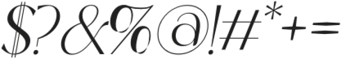 Belgato Italic otf (400) Font OTHER CHARS