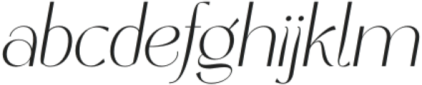 Belgato Light Italic otf (300) Font LOWERCASE