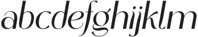 Belgato Medium Italic otf (500) Font LOWERCASE