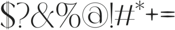 Belgato Regular otf (400) Font OTHER CHARS