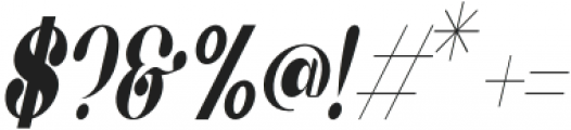 Belgia Condensed Italic otf (400) Font OTHER CHARS
